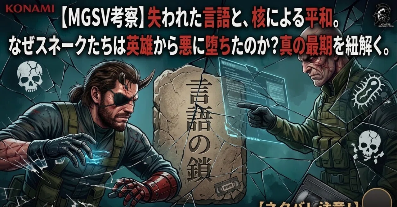 MGSV:TPPの世界観とストーリー!幻肢痛(ファントムペイン)が意味するもの|ゴルバーグ