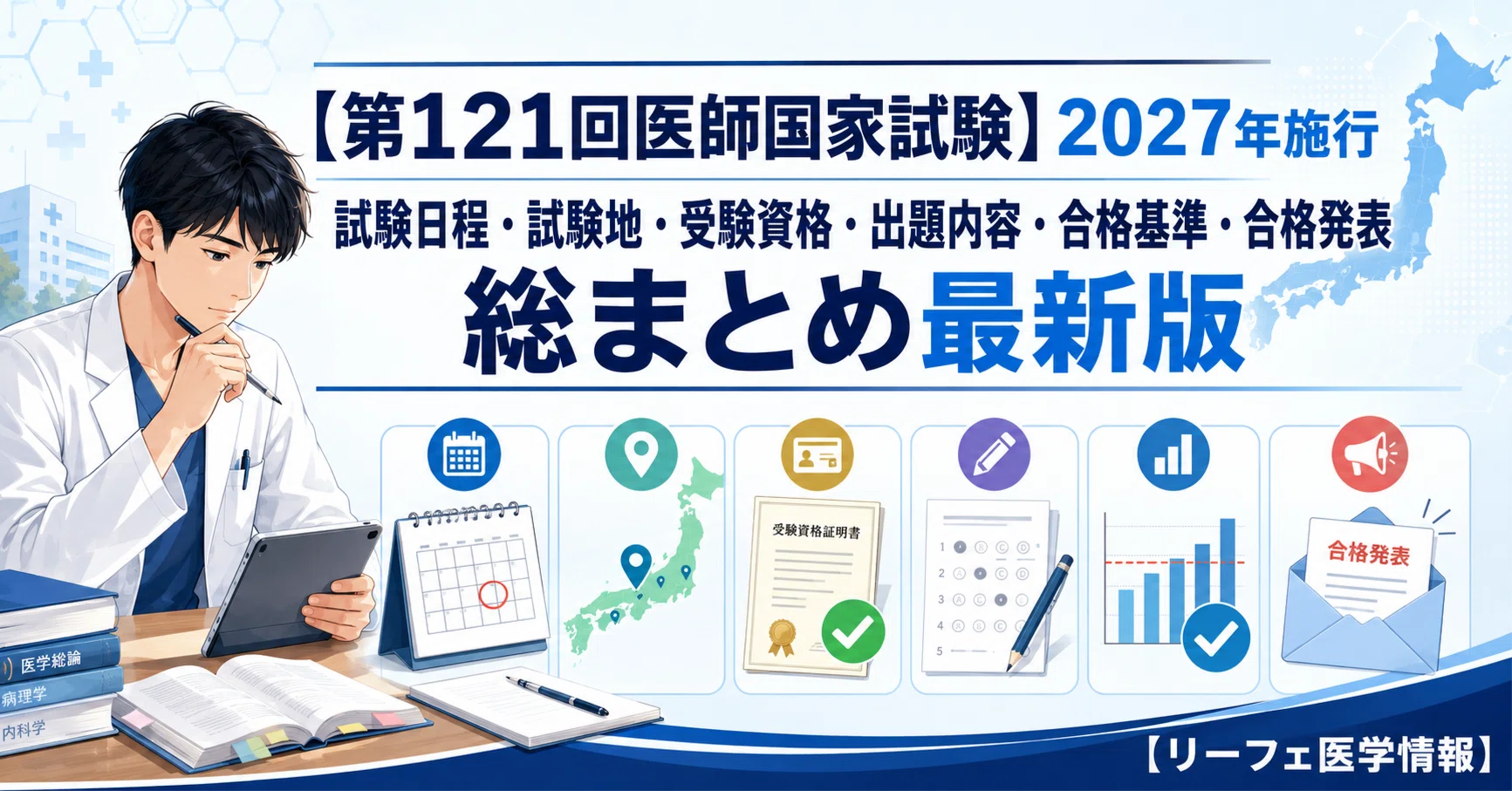 第121回医師国家試験】2027年施行「試験日程・試験地・受験資格・出題