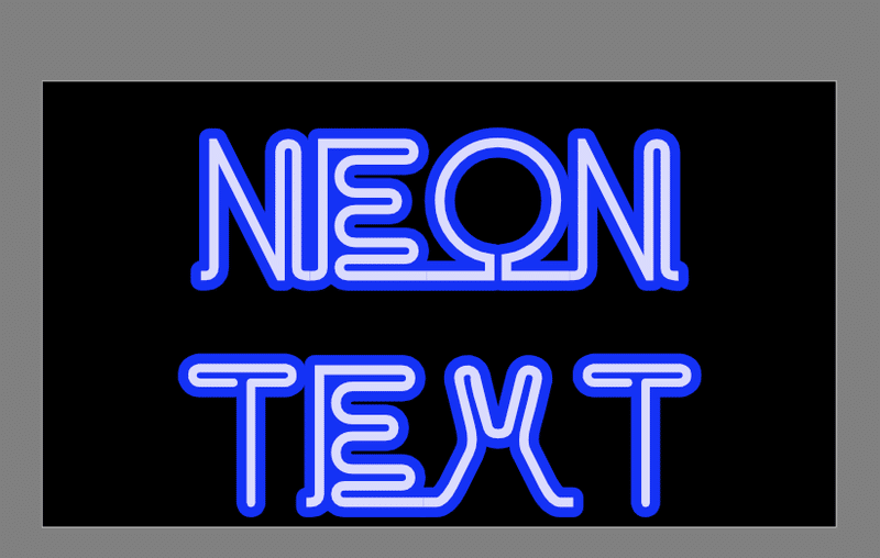 Affinitydesignerでネオン風テキスト Kaja Note