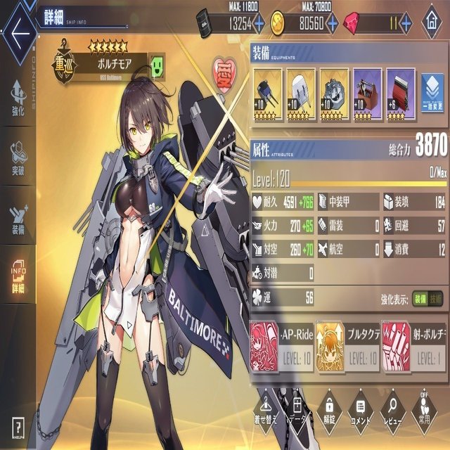 アズレン備忘録33 育成状況メモ Messyu Yp Note