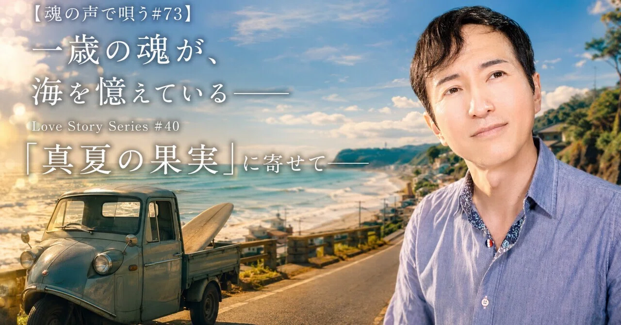 【魂の声で唄う#73】一歳の魂が、海を憶えている——Love Story Series #40「真夏の果実」に寄せて——｜落合ひろひと ...