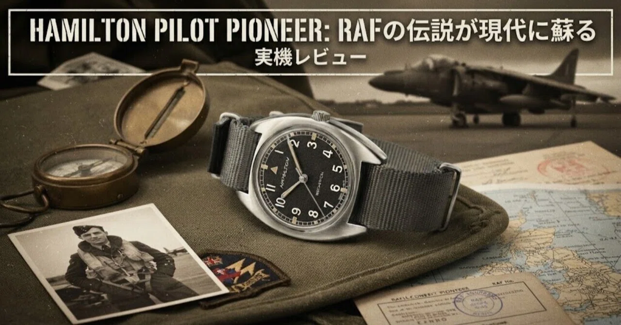 実機レビュー】ハミルトン カーキ アビエーション パイロット