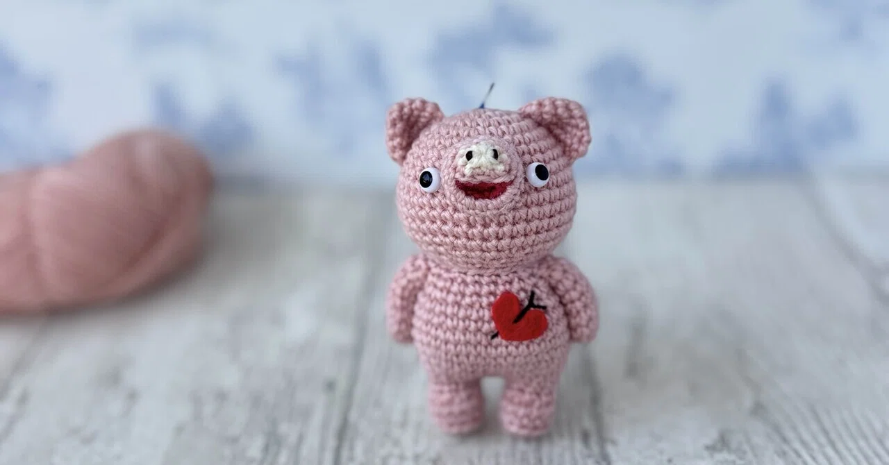 あみぐるみ ハンドメイド ぶたさん 【オーダー商品】 渡場手芸店