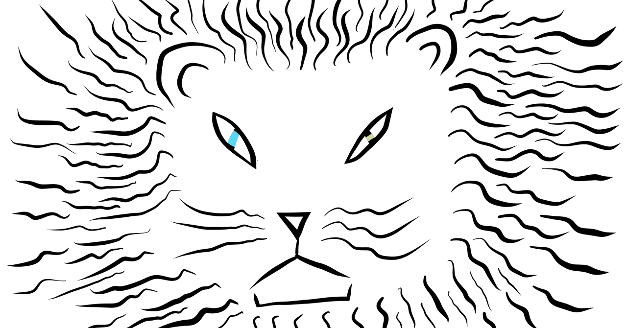 ベクターブラシのテーパーで久しぶりに描いたのはライオンだった話 白黒ええよん Note