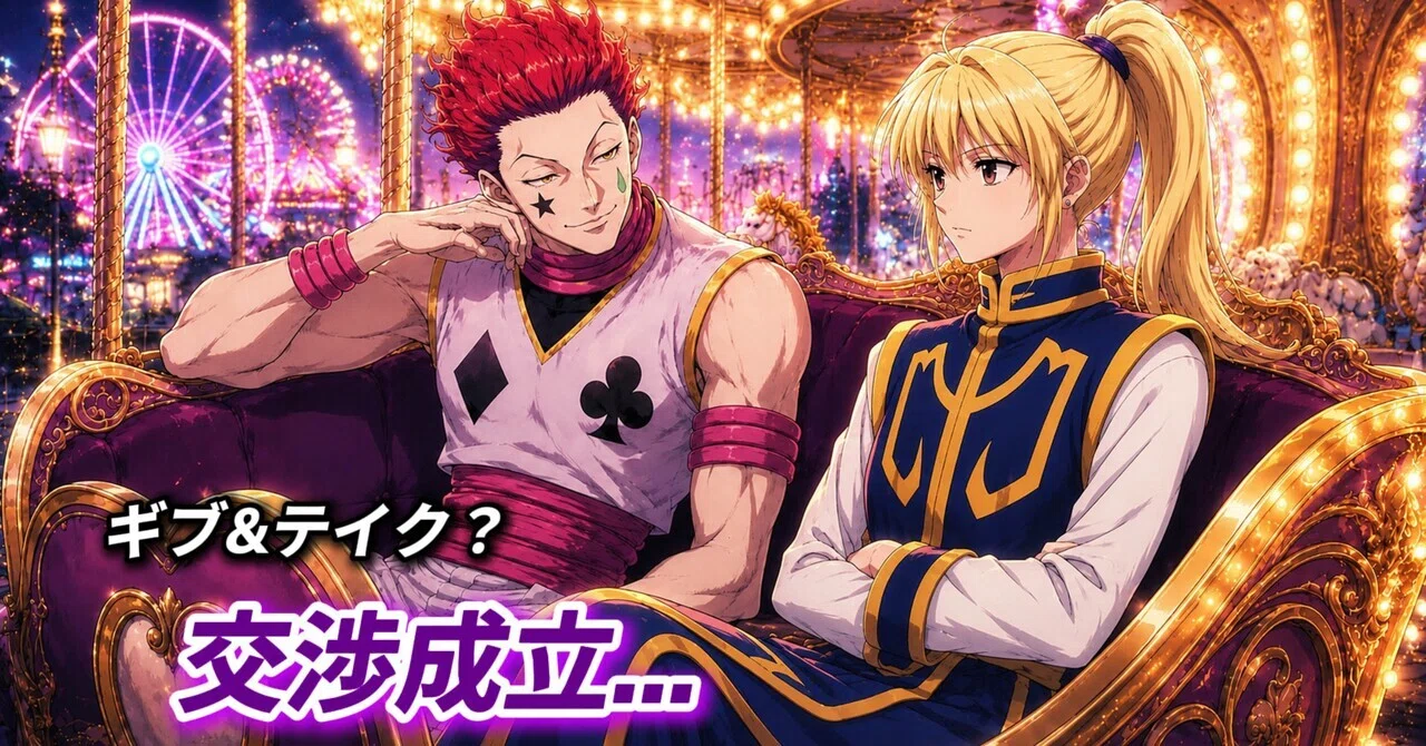 HUNTER×HUNTER妄想外伝】ヒソカとクラピカ、蜘蛛の交渉をするだけ