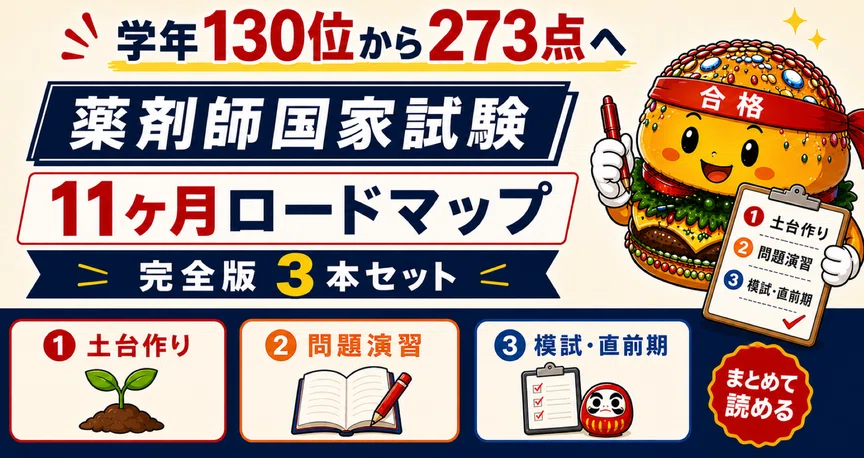 薬剤師国家試験11か月ロードマップ完全版｜すんすんはん | 薬学生と