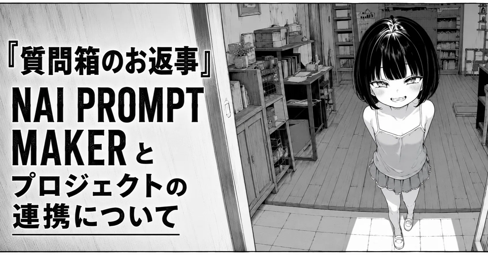 基本的な質問の答えはプロフに有ります。 質問箱のお返事』NAI PROMPT MAKER とプロジェクトの連携について