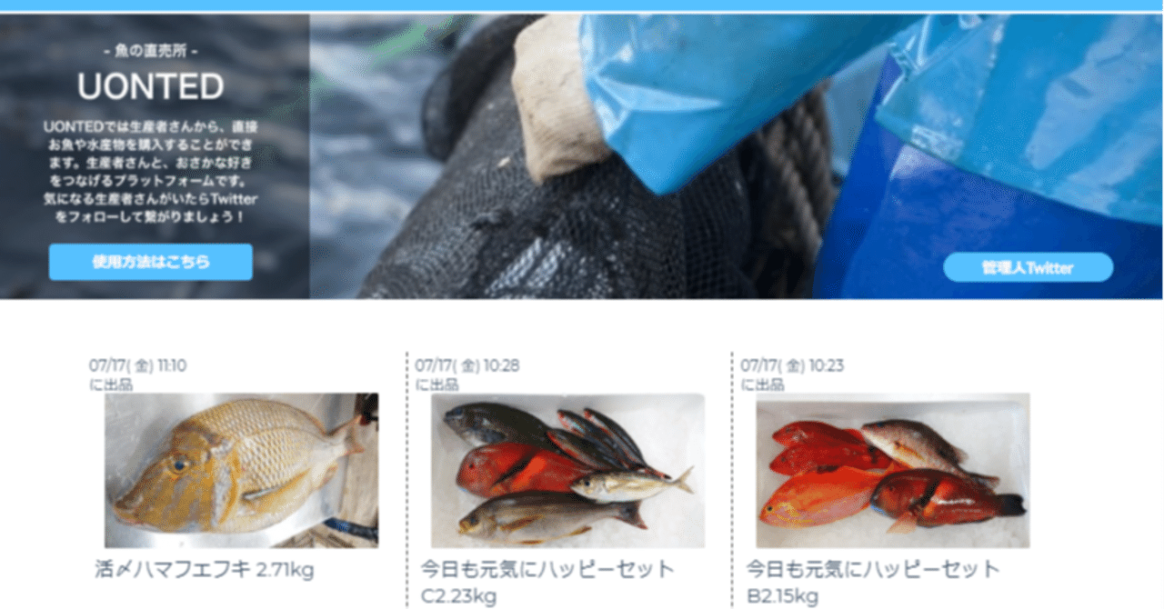 Uonted ウオンテッド 今週のおさかなを振り返る Uonted ウォンテッド Note