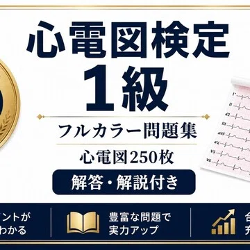 心電図検定1〜4級 フルカラー完全セット｜Study Base （スタディベース
