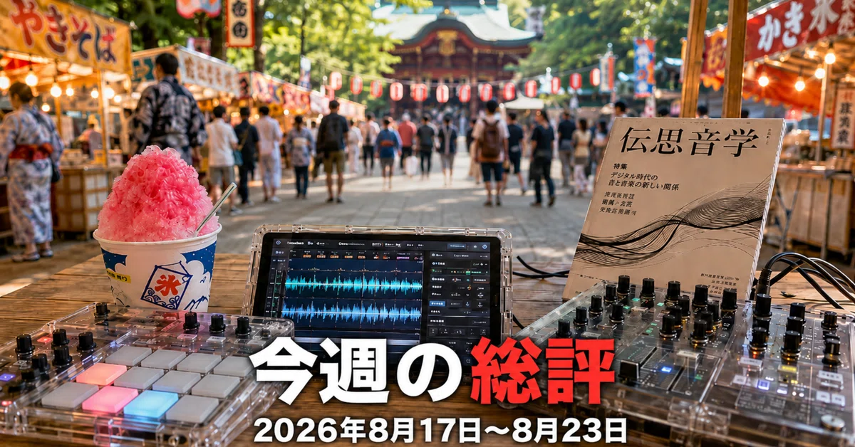今週の総評、対象期間：2026年8月17日〜8月23日｜伝思音学