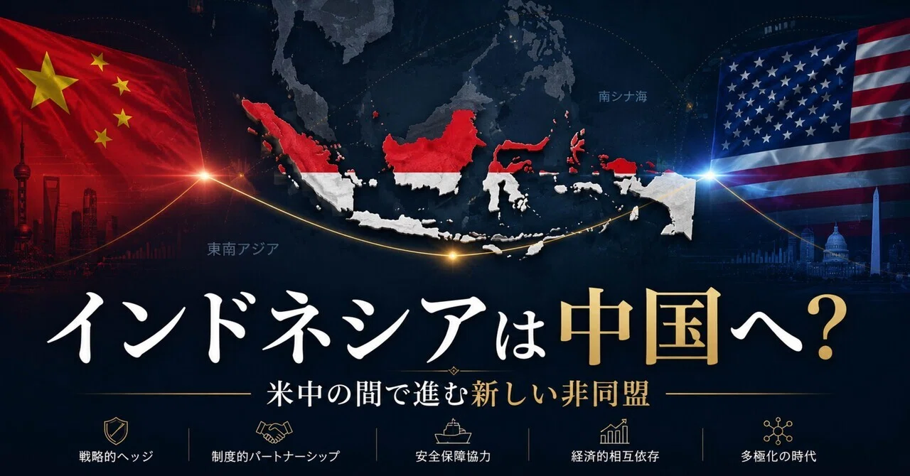 地政学】インドネシアは中国へ？（2026.8.31）｜岡本編集部