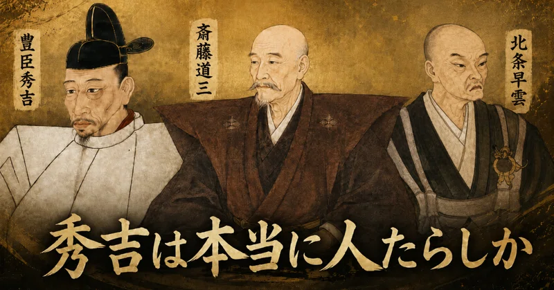 秀吉は本当に人たらしか？