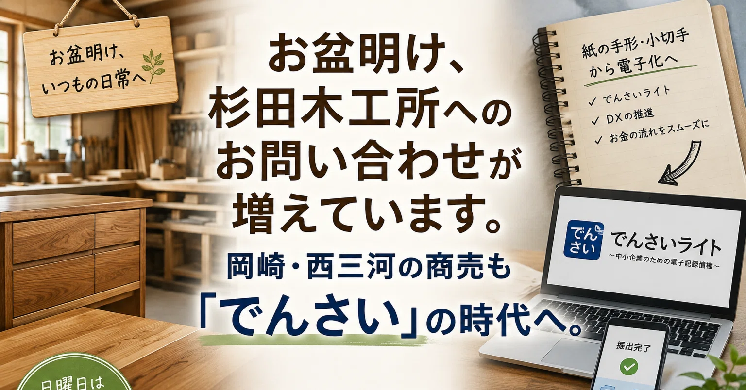 📅ウィークエンド トーク 20260823.｜杉田木工所日曜よろず放談