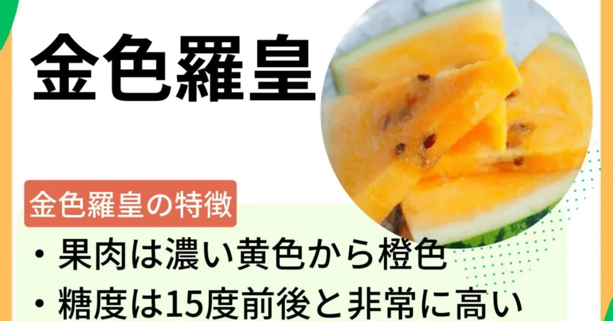 糖度15度超え！黄金色の高級スイカ「金色羅皇」が甘すぎる件｜ohba.artlife