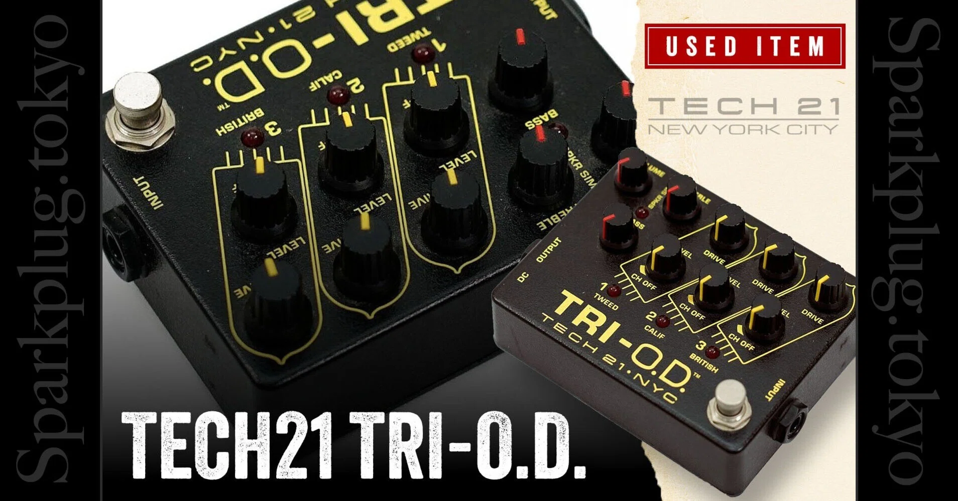 特選中古品！現在では入手困難な「TECH21 TRI-O.D.」が中古で入荷