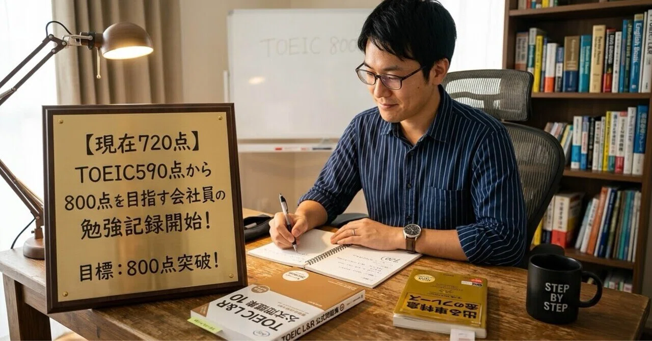 【現在720点】TOEIC590点から800点を目指す会社員の勉強記録開始!|シンクロックス-コツコツ積み上げたい人間の記録