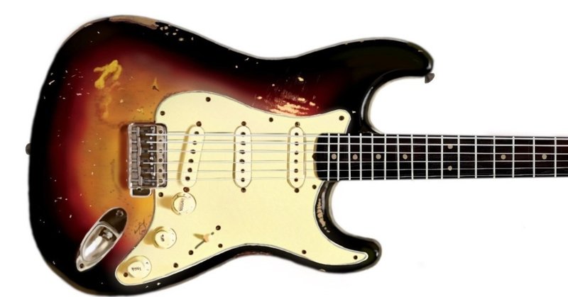 推しギタリストのストラトを描く 陸河童 Note