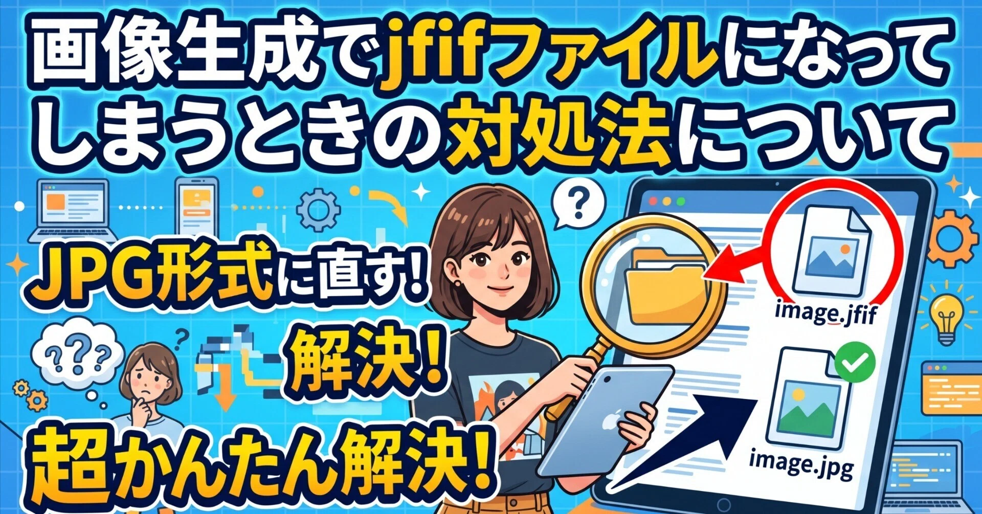 ちぇいん(プロフィール確認して下さい) 直接受渡し 画像生成でjfifファイルになってしまうときの対処法について｜オオモリ