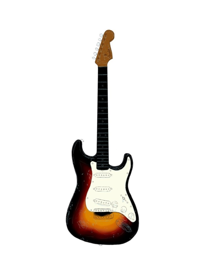 推しギタリストのストラトを描く 陸河童 Note 推しギタリストのストラトを描く 陸河童 Note