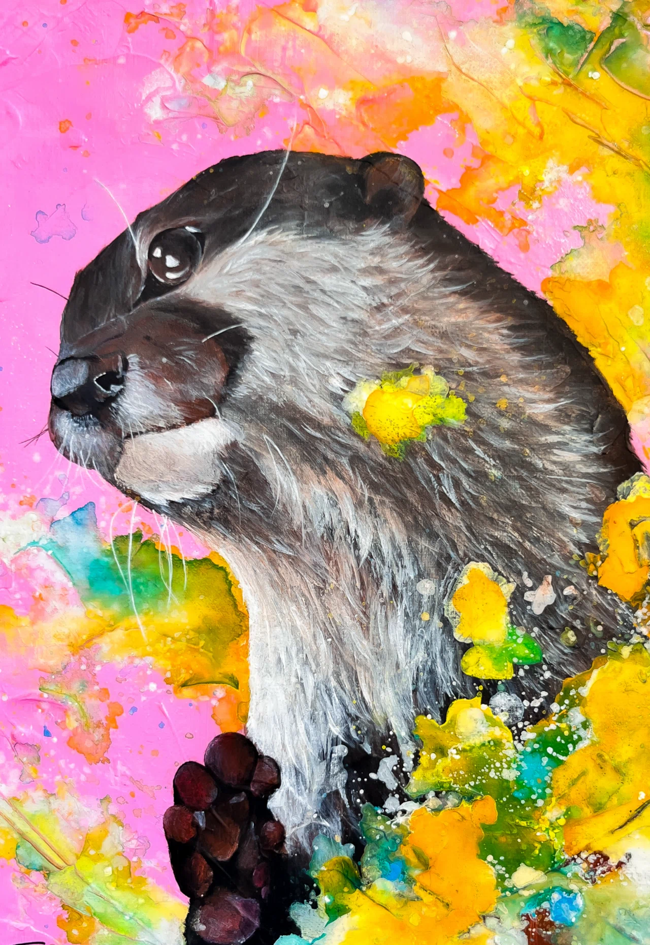 R*i様 「 無条件の愛が心を救う 」｜絵画 原画 抽象画 絵 動物画