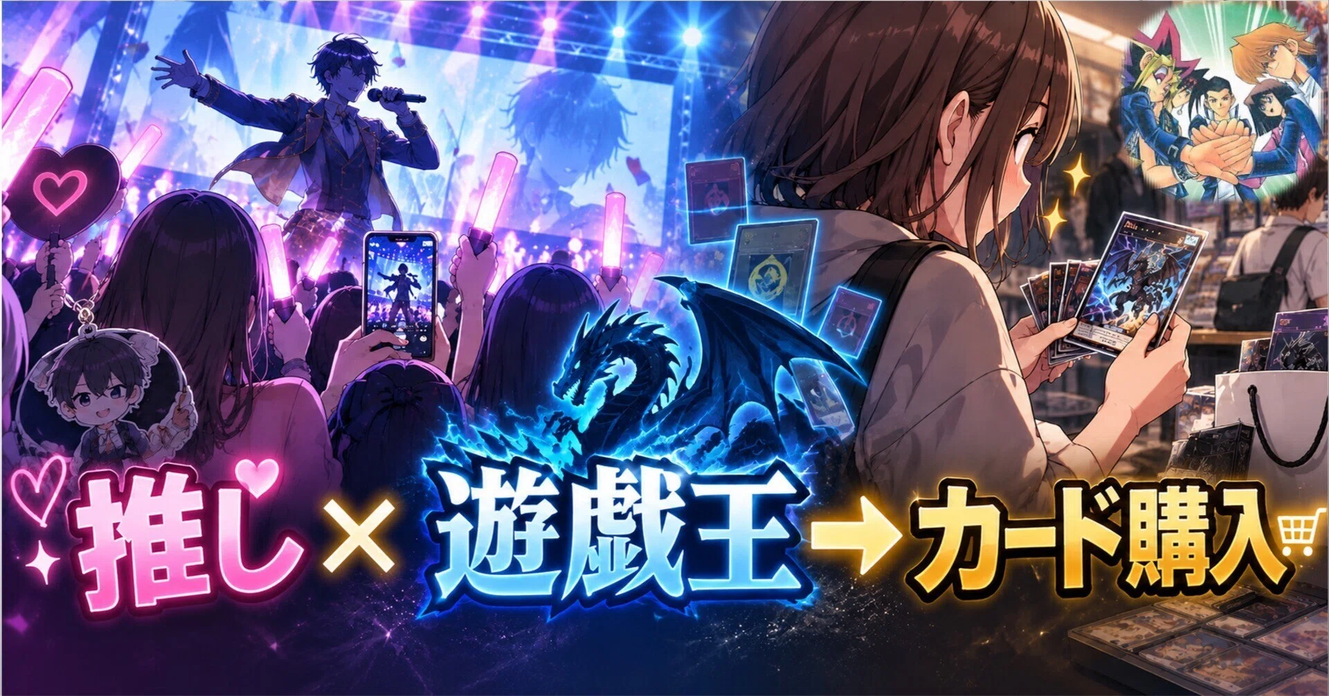 雑談】推しが遊戯王好きだったら、ファンはカードを買うらしい｜リヴィ