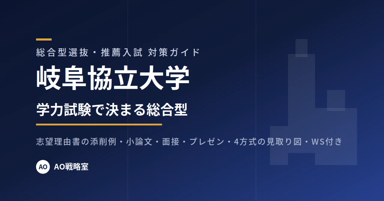 岐阜協立大学】総合型・学校推薦型選抜 対策ガイド 全39ページ|志望 岐阜協立大学】総合型・学校推薦型選抜 対策ガイド 全39ページ|志望