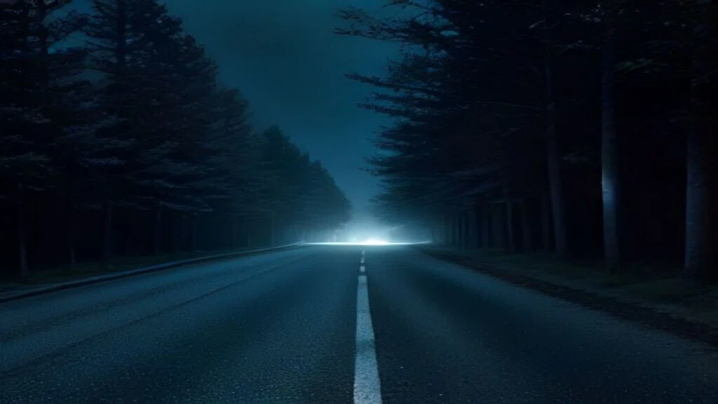 夜の道
