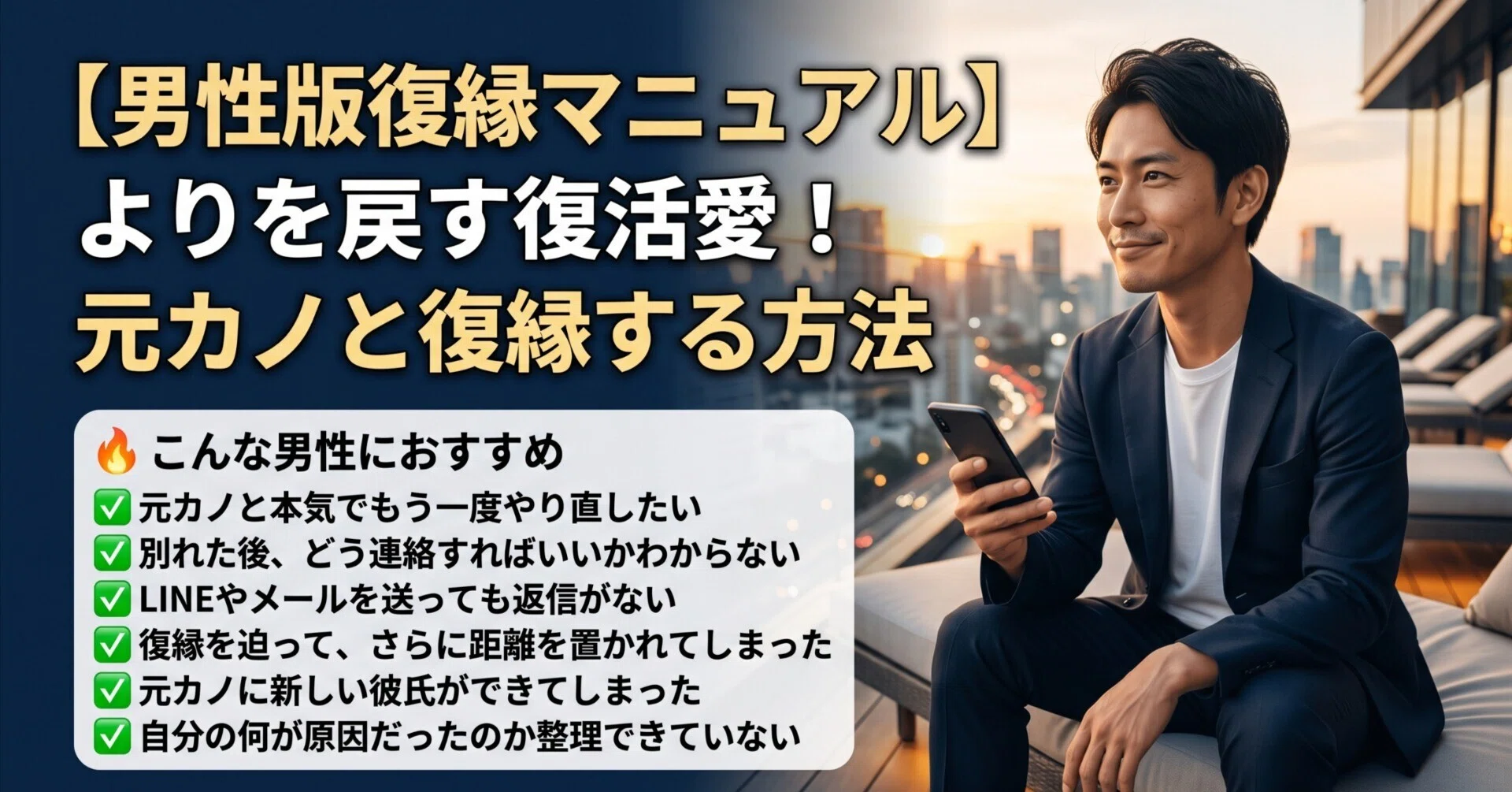 男性版復縁マニュアル　よりを戻す復活愛！　元カノと復縁する方法 男性版復縁マニュアル】よりを戻す復活愛！元カノと復縁する方法｜Ripon