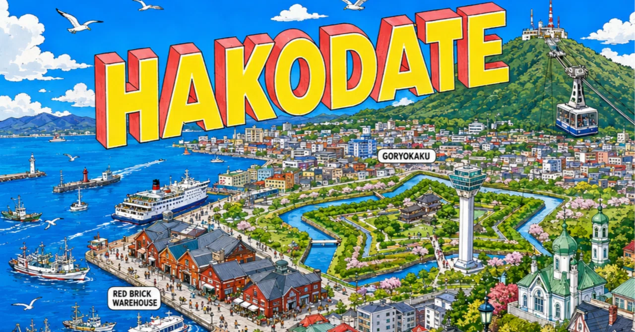 ChatGPTでつくる、にぎやかで楽しい都市観光ポスター｜函館・横浜