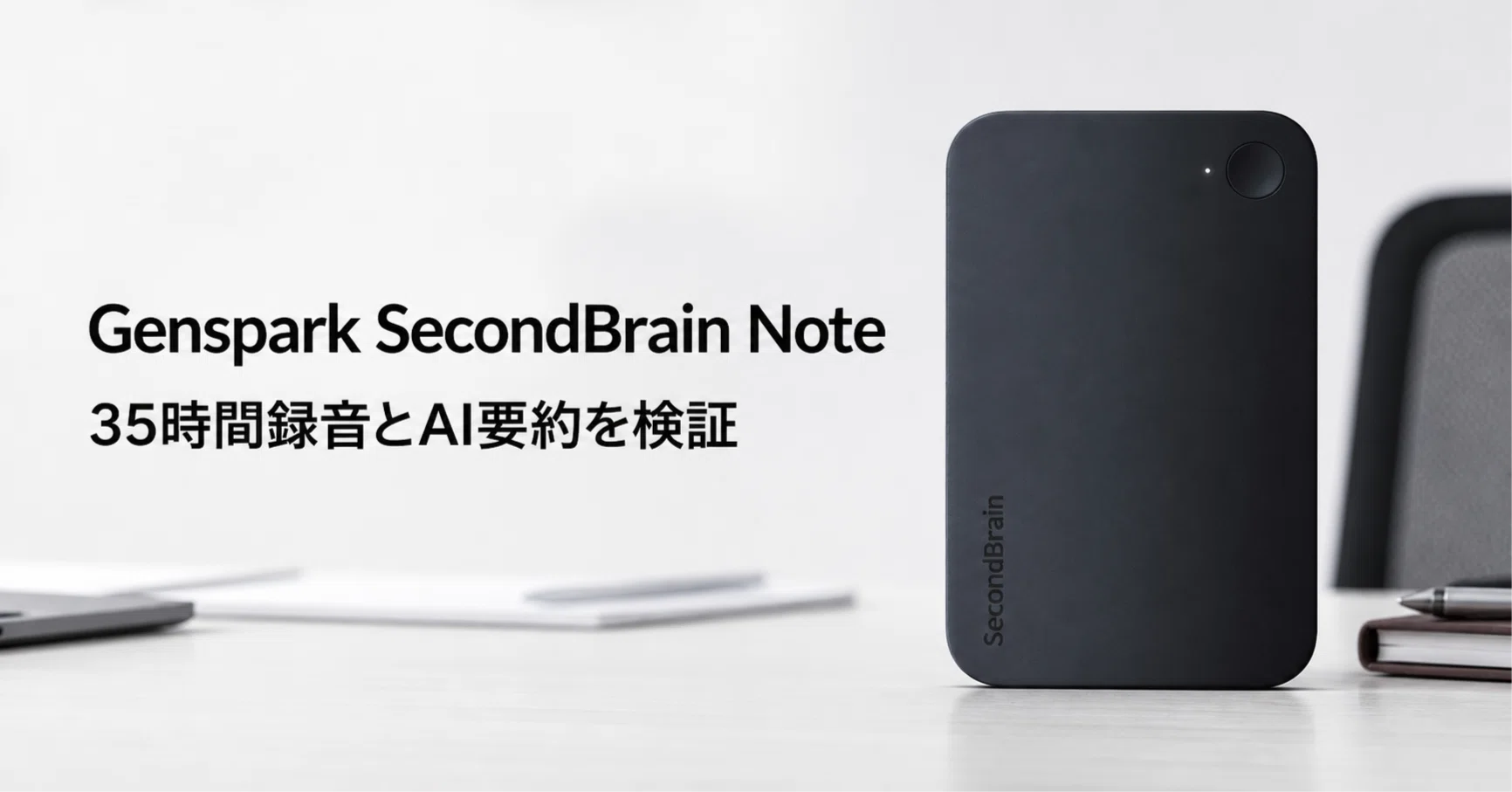 Genspark SecondBrain Note のレビュー・口コミ評判と特徴 35時間録音