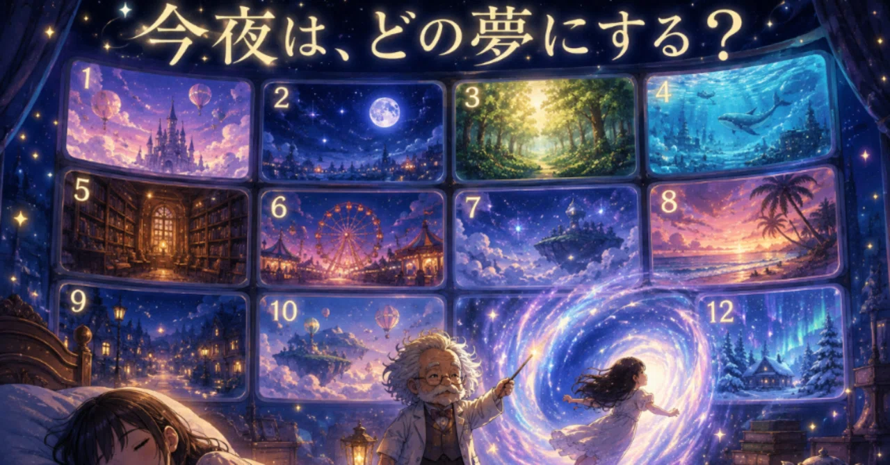 今夜は、どの夢にする?|しずく