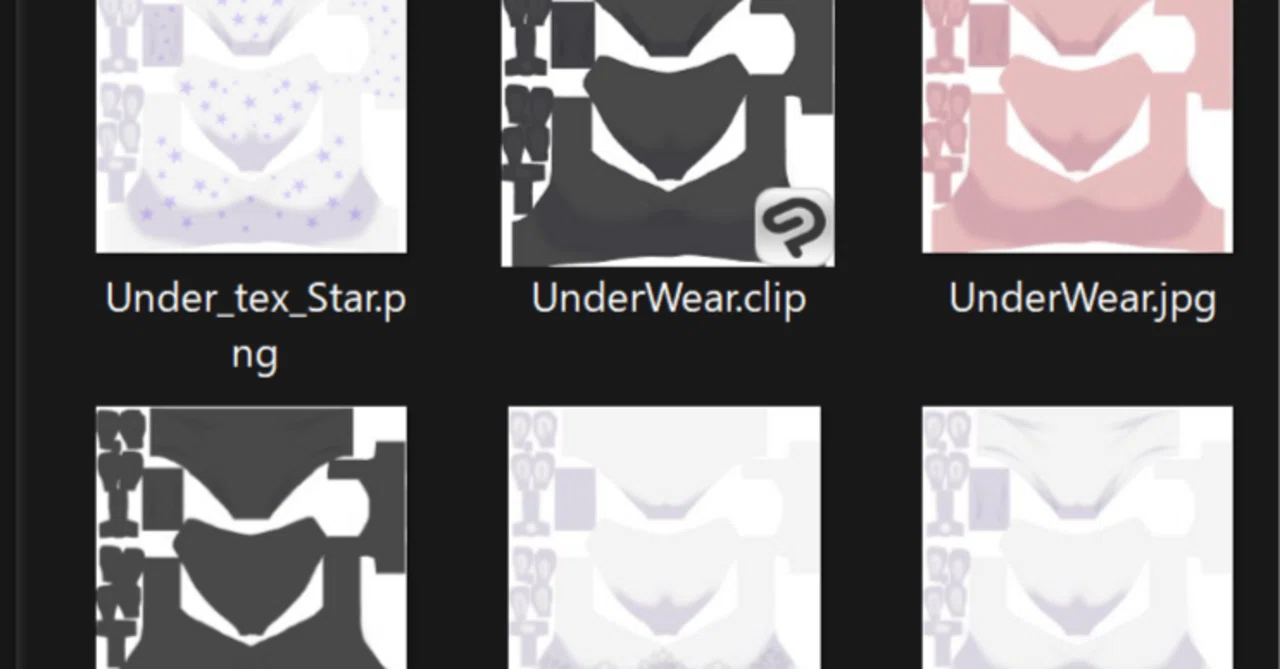 VRChat】自作衣装のカラーバリエーション制作と販売用Unitypackageの 