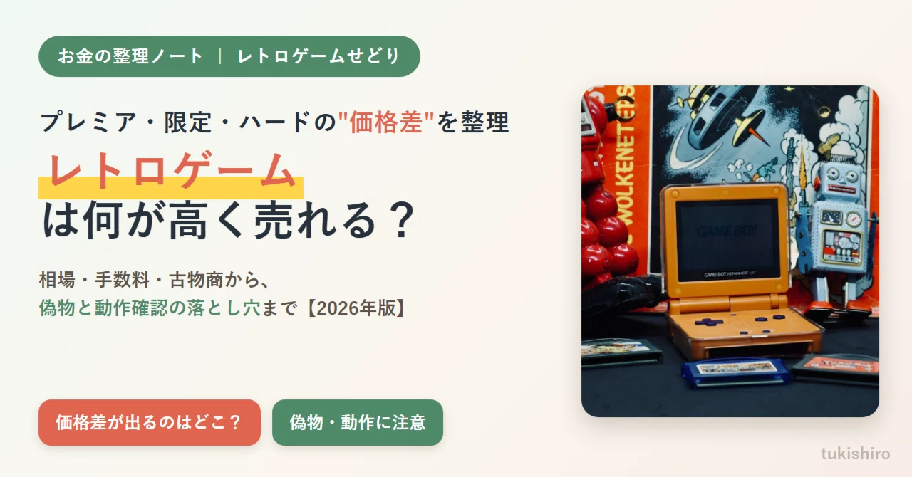 レトロゲームせどりの狙い目｜プレミアソフト・限定版の“価格差”と偽物