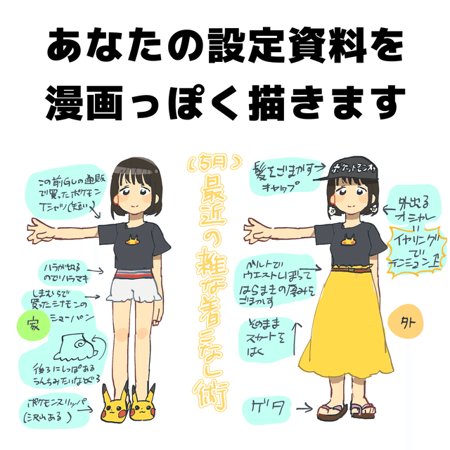 Cocan体験記 手書き設定資料で ようやく Vtuberえむ のイメージを人にわかってもらえる形で発信できた気がした話 M 音声系創作 繋がり Note
