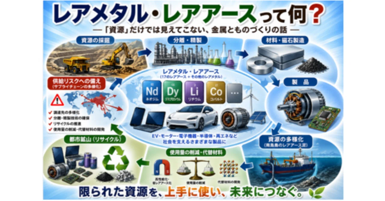 レアメタル・レアアースって何？ ―「資源」だけでは見えてこない、金属