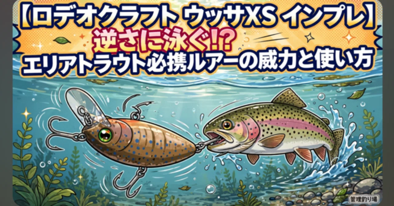 ロデオクラフト ウッサXS インプレ】逆さに泳ぐ!?エリアトラウト必携