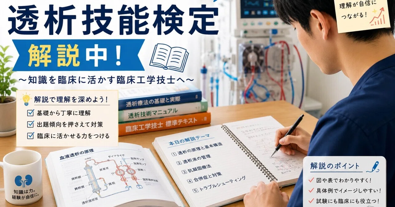 現役透析技能取得CEが解説】透析技能検定って結局どうなの？1級・2級の
