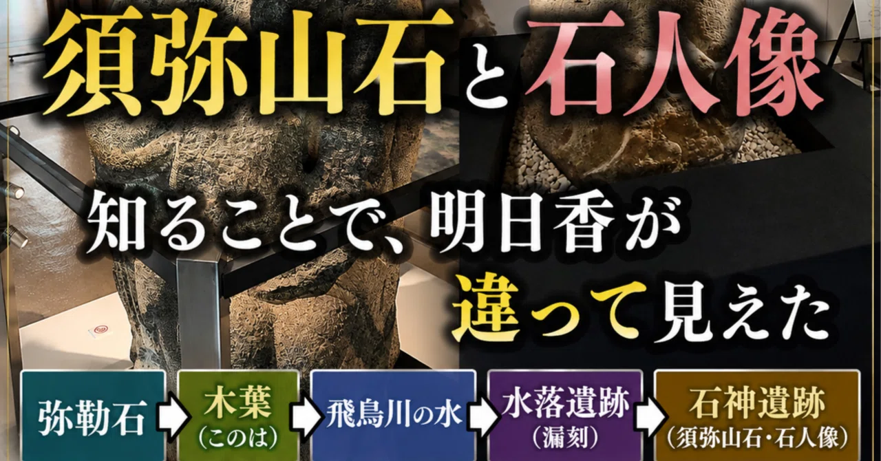 須弥山石と石人像――知ることで、明日香が違って見えた｜としさん