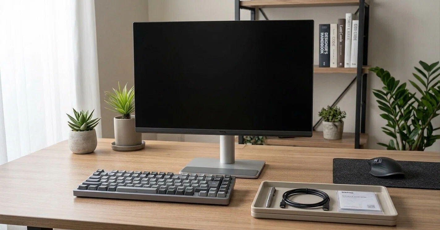MacBookの隣に置いて違和感がない──BenQ MA270Uは「Mac向け」を本気