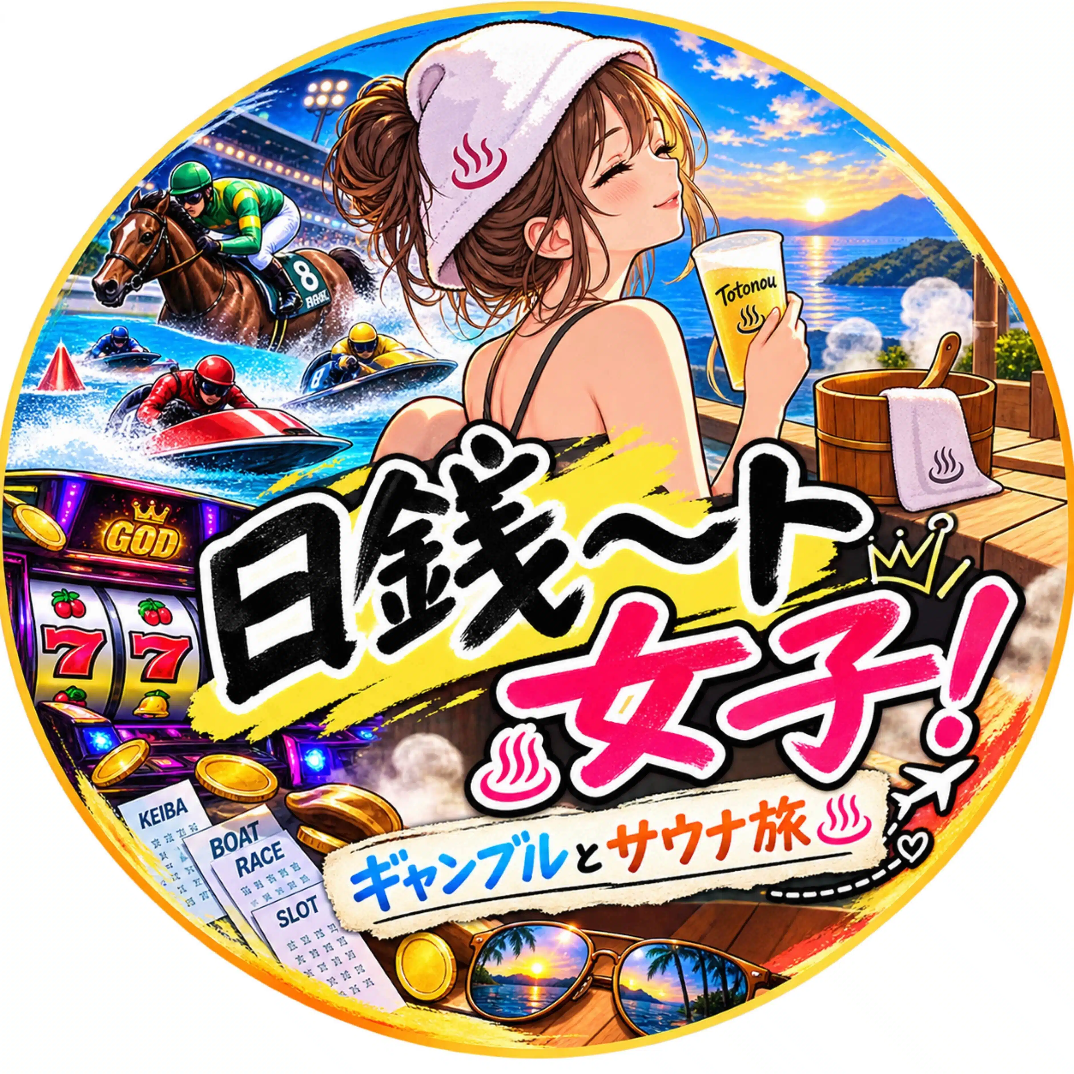 日銭〜トのギャンブル🏇🚴‍♀️🚤🎰サウナ旅♨️🚗 ³₃