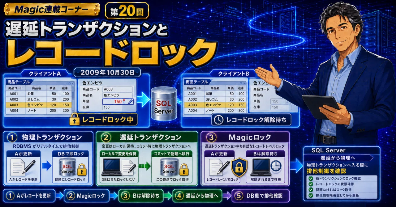 第20回 遅延トランザクションとレコードロック｜Magic連載コーナー