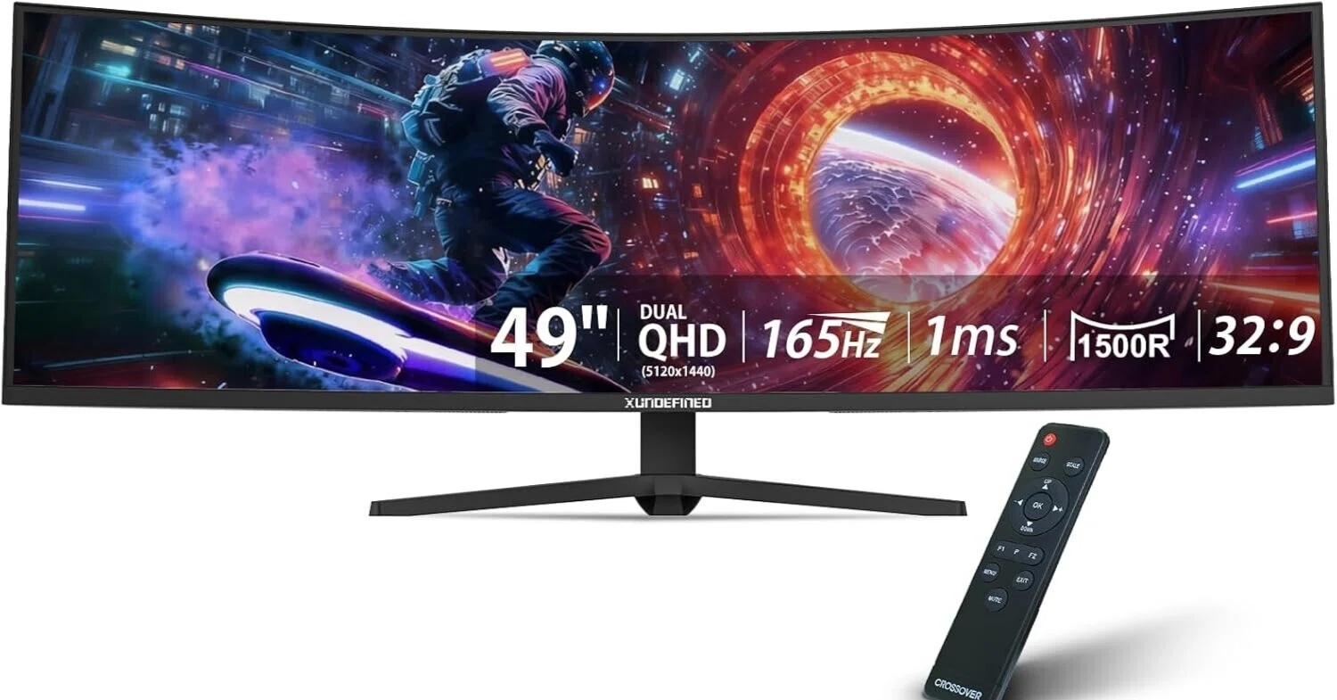 最強レビュー】XUNDEFINED 49インチ 湾曲ゲーミングモニター 165Hz