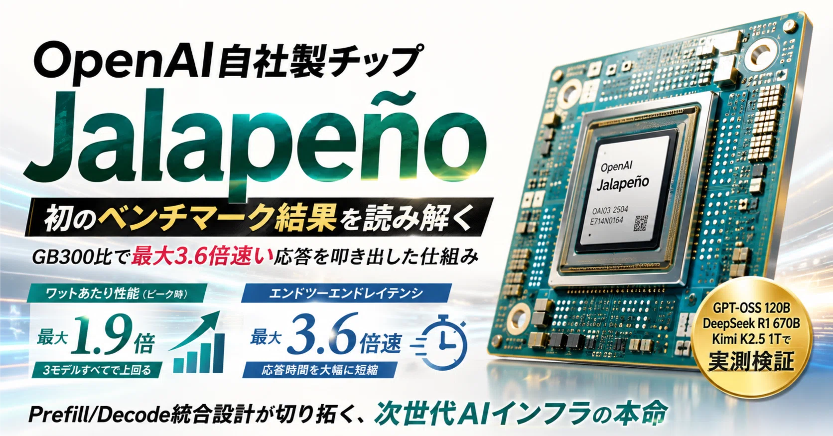 OpenAI自社製チップ「Jalapeño」、初のベンチマーク結果を読み解く