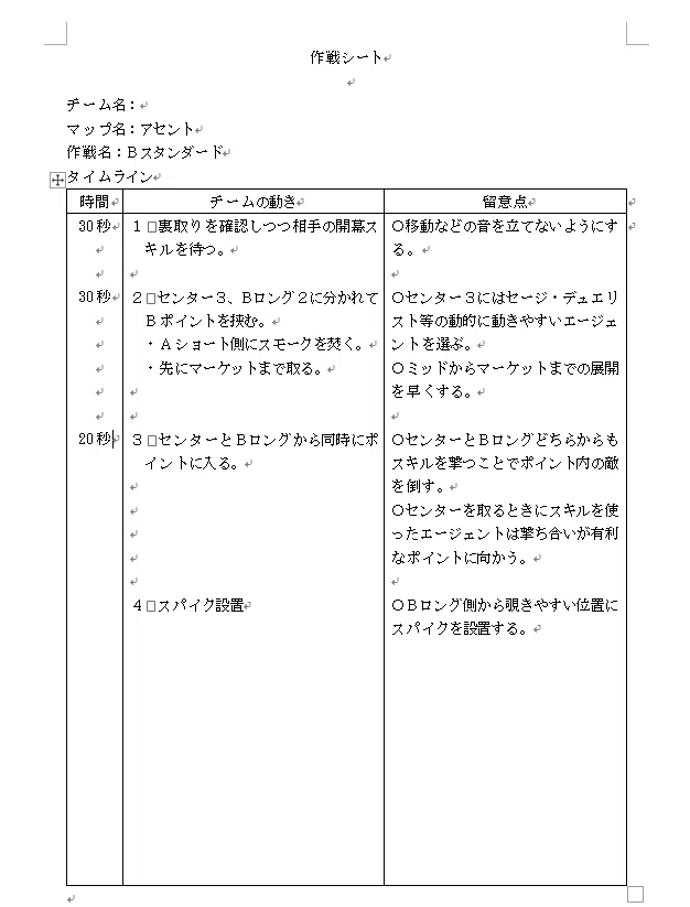 Valorant Strategy Sheet｜modatyo