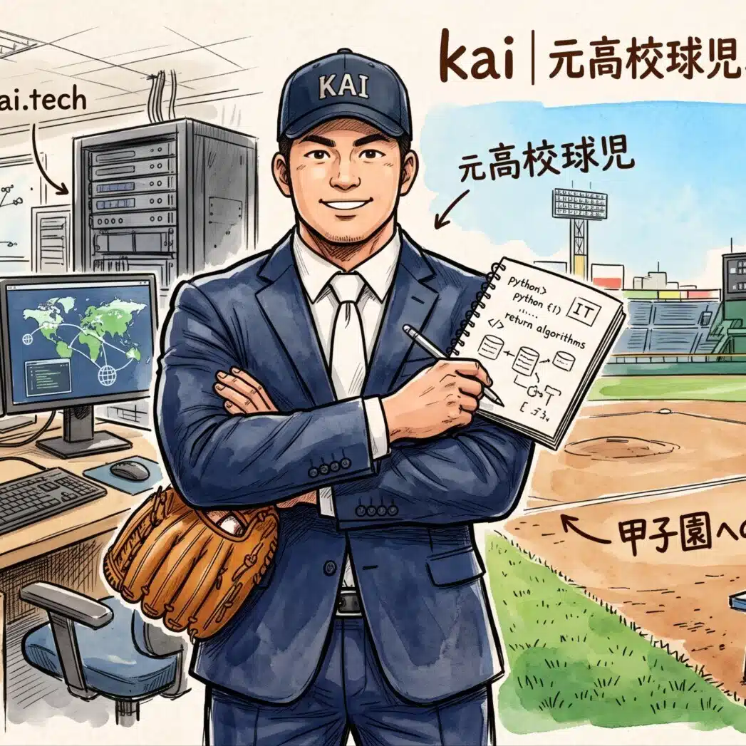 kai｜元高校球児、現在IT技術者