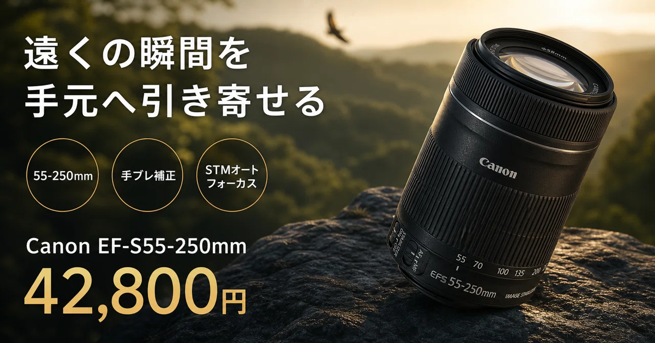 運動会で豆粒だった我が子が、表情まで写る。Canon 250mm望遠ズーム EF