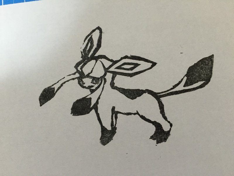 素人メイキング 消しゴムはんこをつくってみました りおん Note