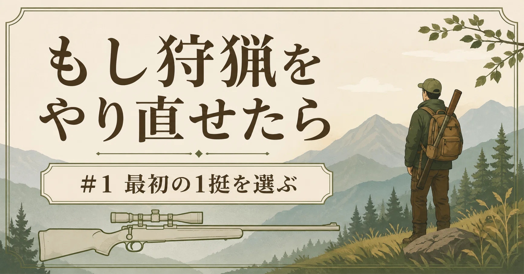 コラム】もし狩猟をやり直せたら #1最初の1挺を選ぶ｜サンパチ