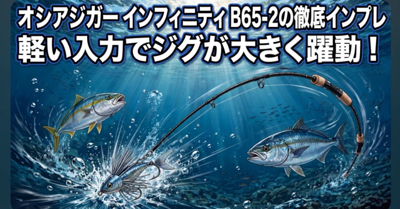オシアジガー インフィニティ B65-2の徹底インプレ：軽い入力でジグが