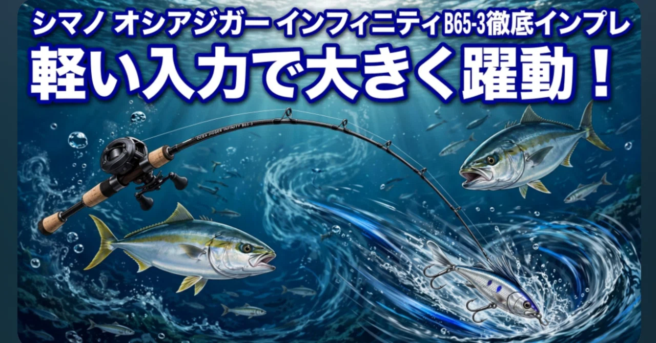 シマノ オシアジガー インフィニティ B65-3の徹底インプレ：軽い入力で